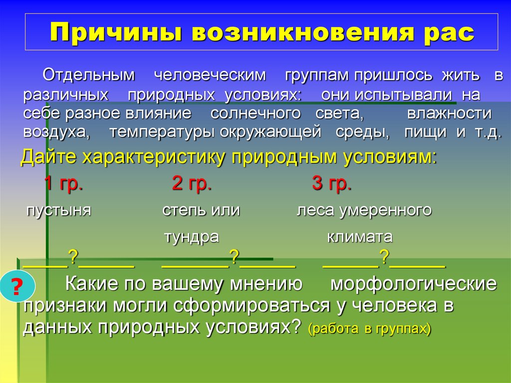 Что лежит в основе формирования человеческих рас. Причины возникновения рас. Причины формирования рас. Причины формирования человеческих рас. Причины появления разных рас.