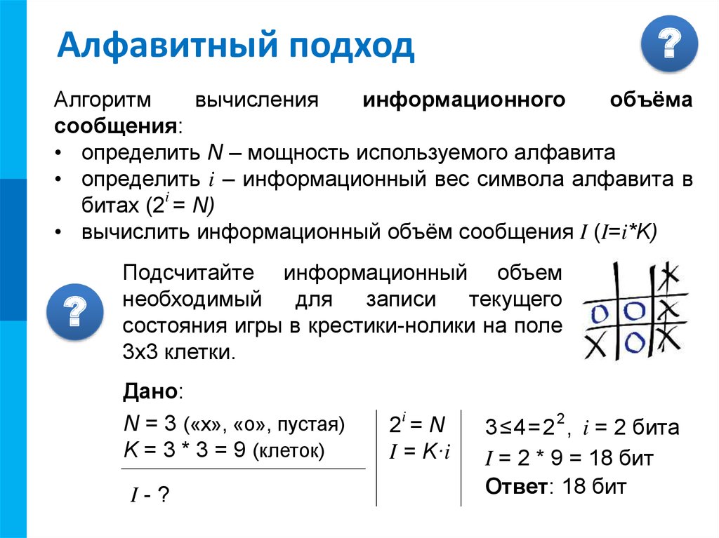 Количество информации в изображении