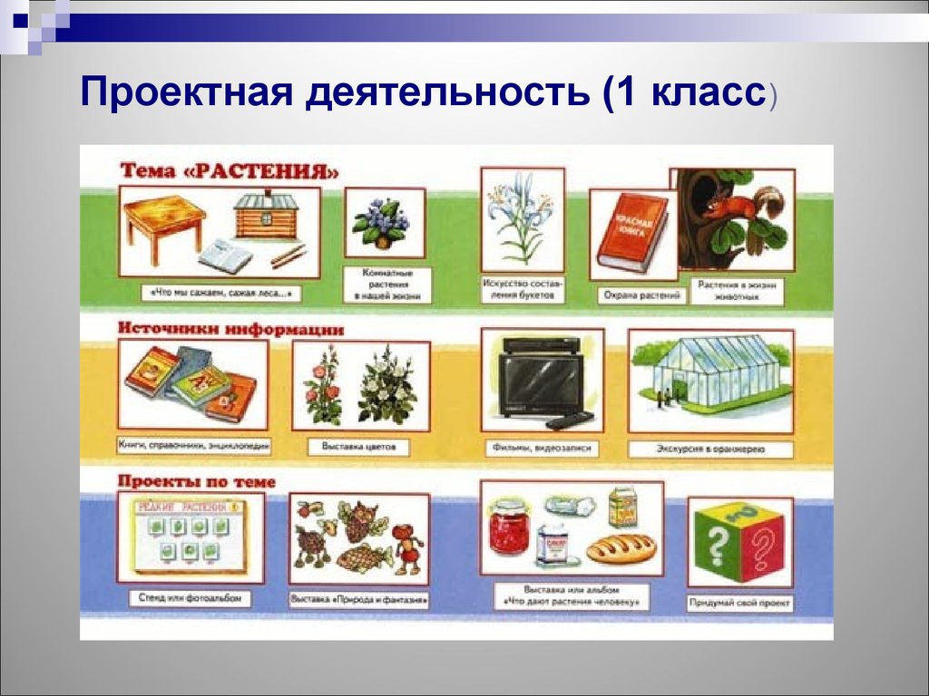 Темы проектов для 2 класса