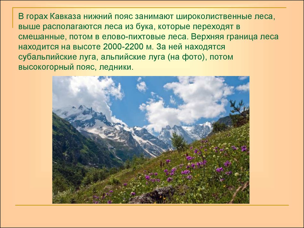 Презентация горы россии география 8 класс