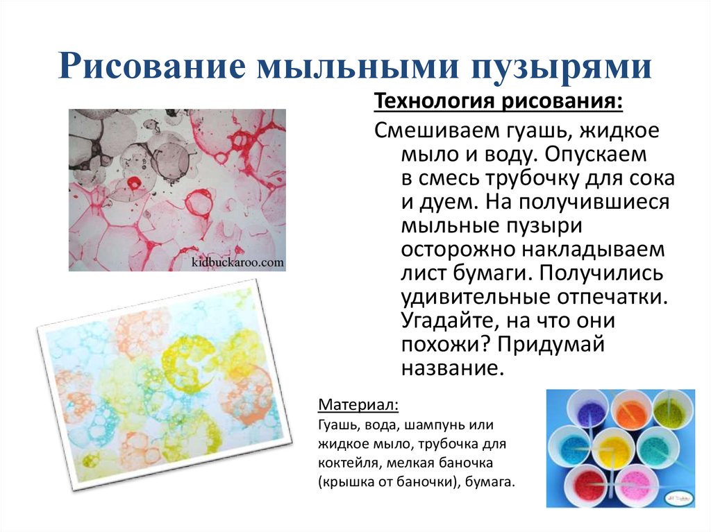 Нетрадиционное рисование в детском саду презентация