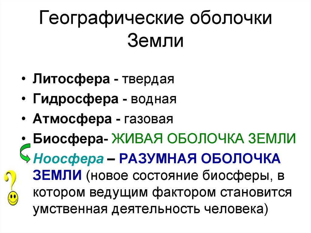 Географическая оболочка презентация 5 класс