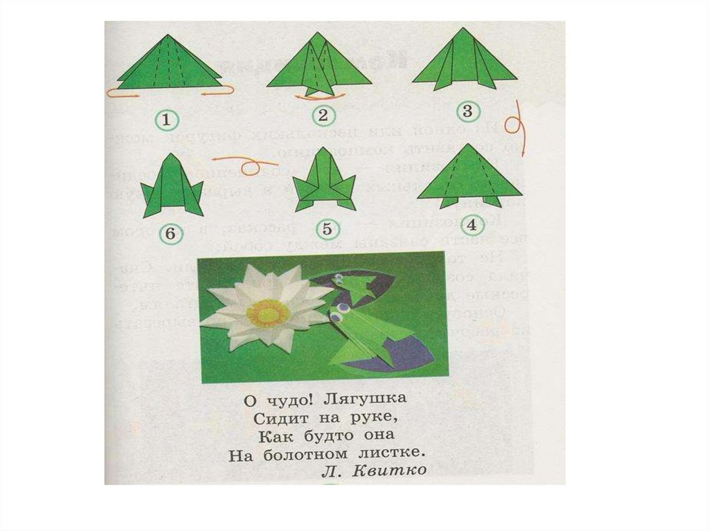 Проект оригами лягушка