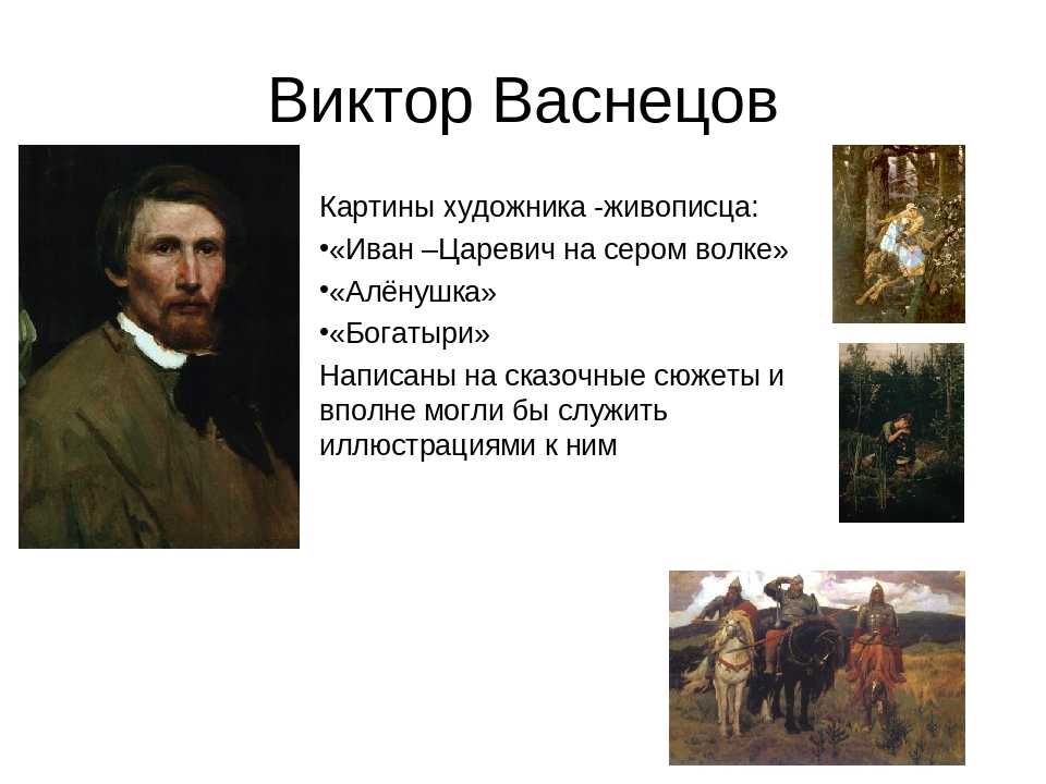 Сообщение о любой картине