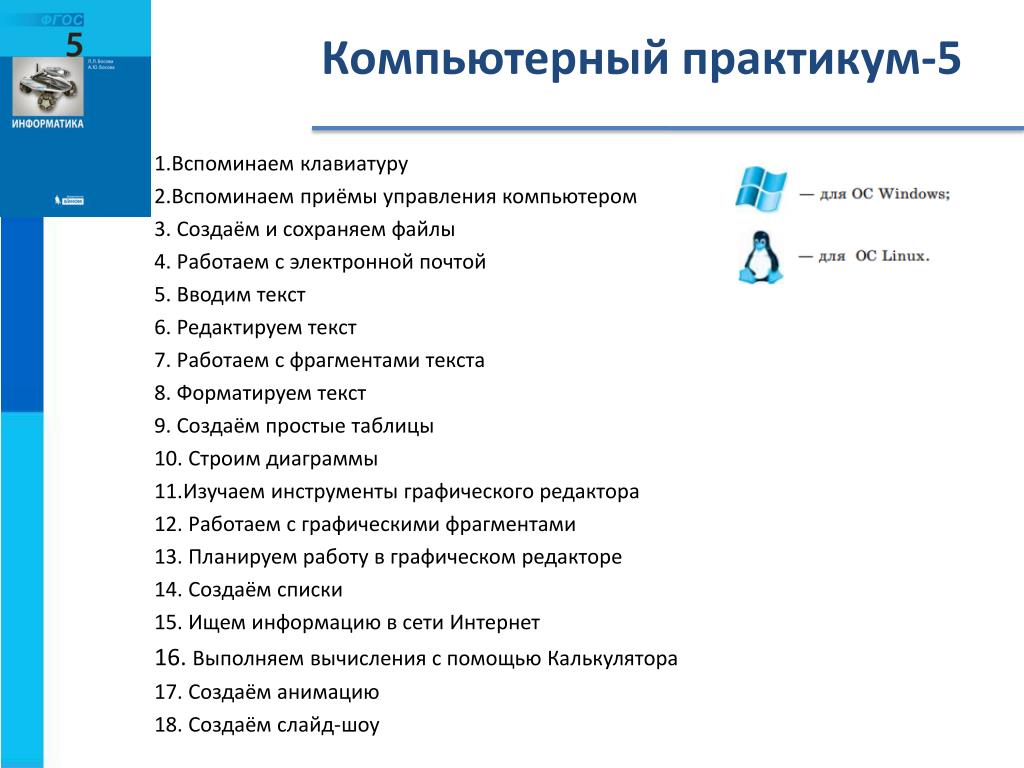 Презентация 7 класс информатика босова практическая работа