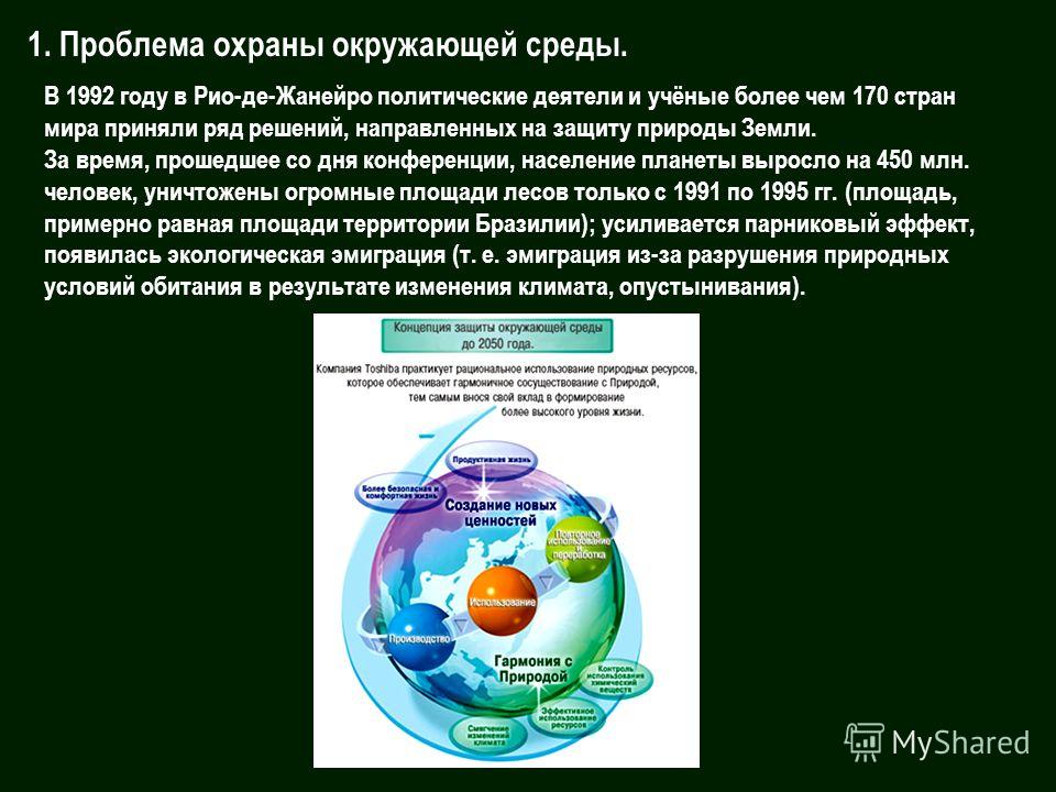 Химия и защита окружающей среды проект