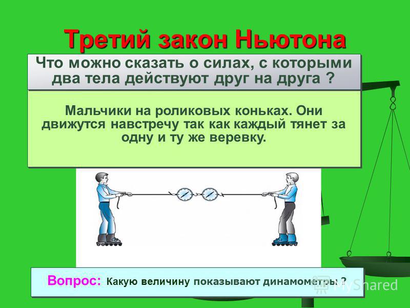 2 закон пример. Законы Ньютона. Третий закон Ньютона. III закон Ньютона. Третий закон закон Ньютона.