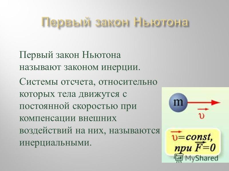 Инерция и первый закон ньютона 8 класс презентация