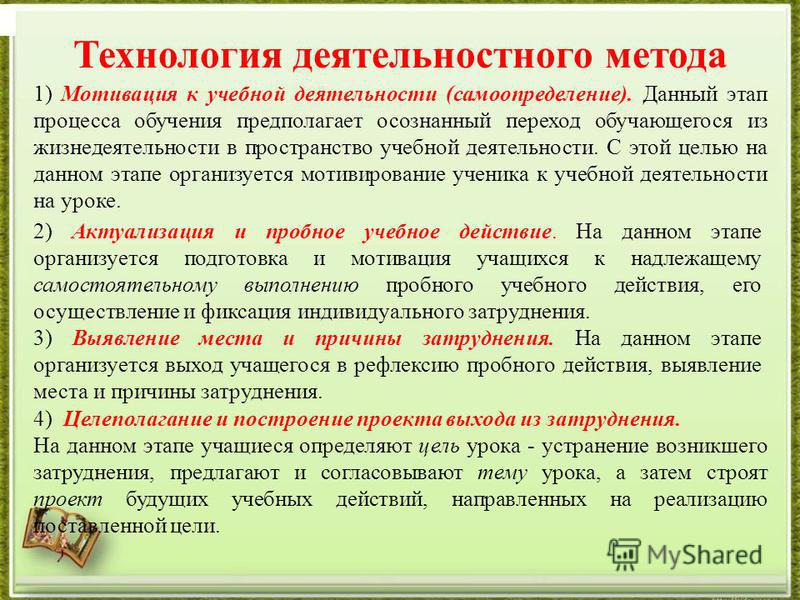 Технологии системно деятельностного метода обучения