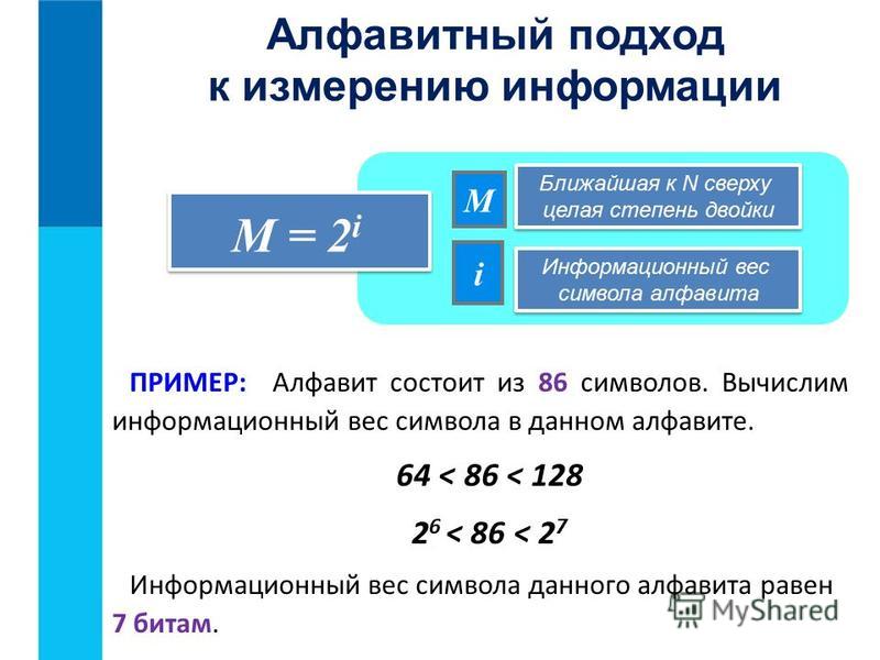 Информационный вес символа алфавита содержащего 40 букв. Информационный вес символа. Алфавитный подход к измерению информации. Вес символа в информатике. Как определить информационный вес символа алфавита.