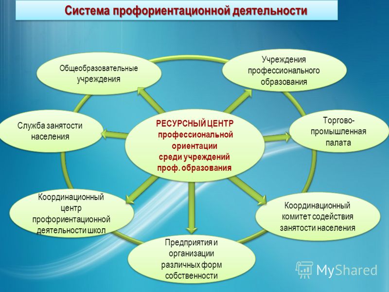 План проведения профориентации в школе