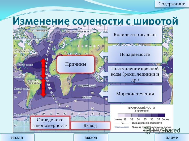 Моря в порядке увеличения солености поверхностных вод. Причины изменения солености. Соленость вод мирового океана. Соленость поверхностных вод мирового океана. Причины изменения солёности воды.