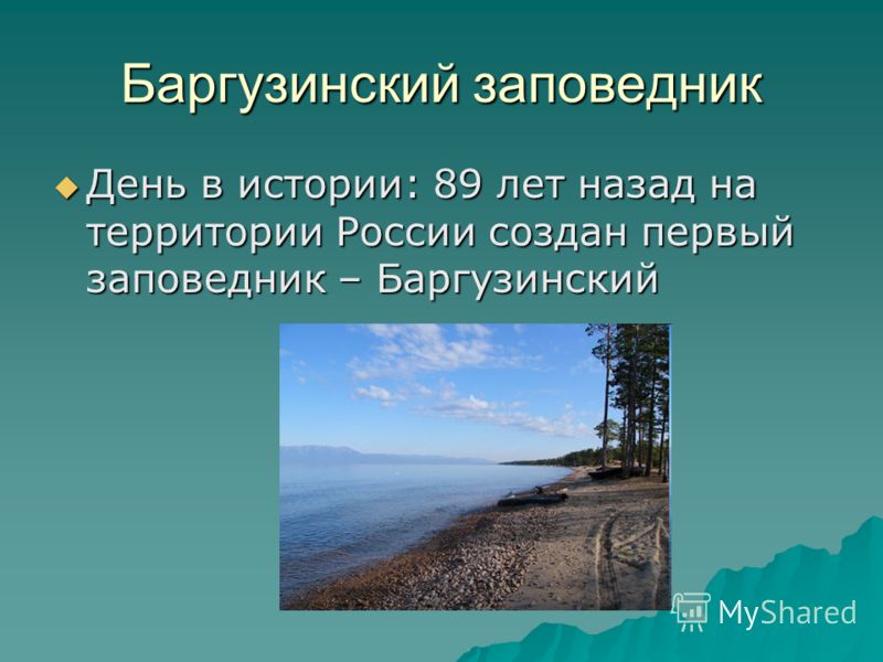 О заповедниках интересно