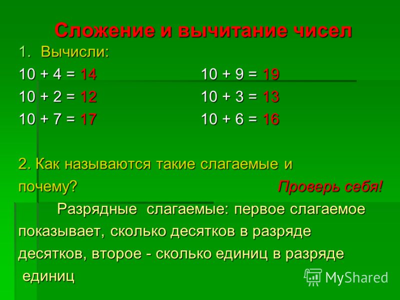 Назови двузначное число. Сложение и вычитание чисел. Разрядные слагаемые. Разрядные слагаемые 2 класс. Сложение чисел.