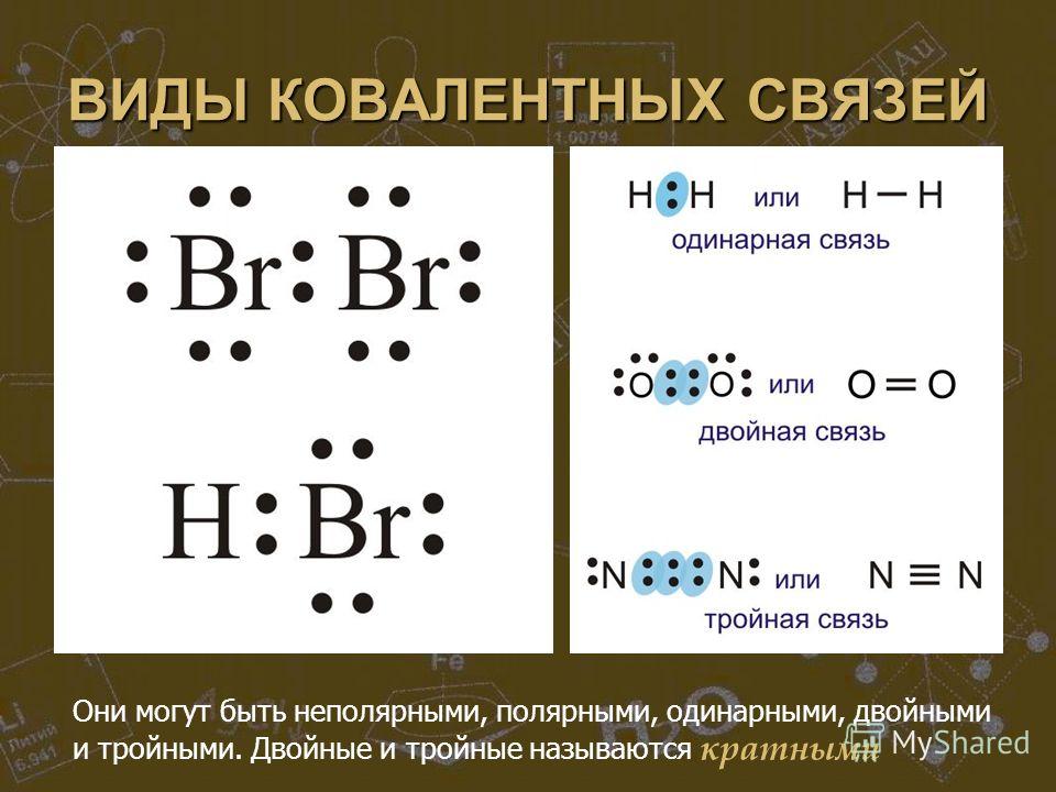 Hbr тип химической связи и схема образования