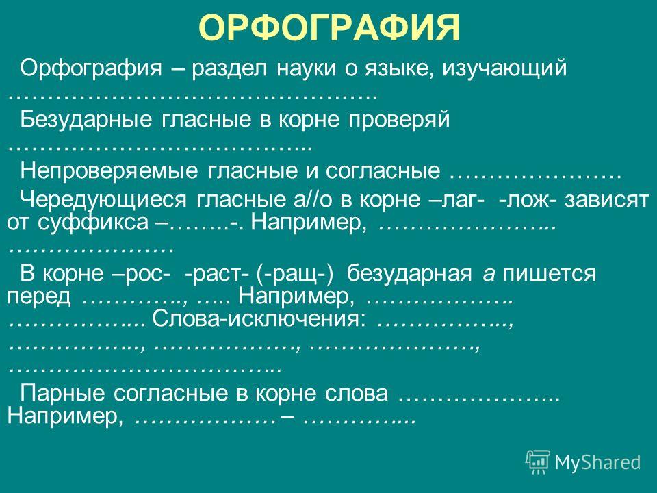 Урок 6 класс орфография презентация