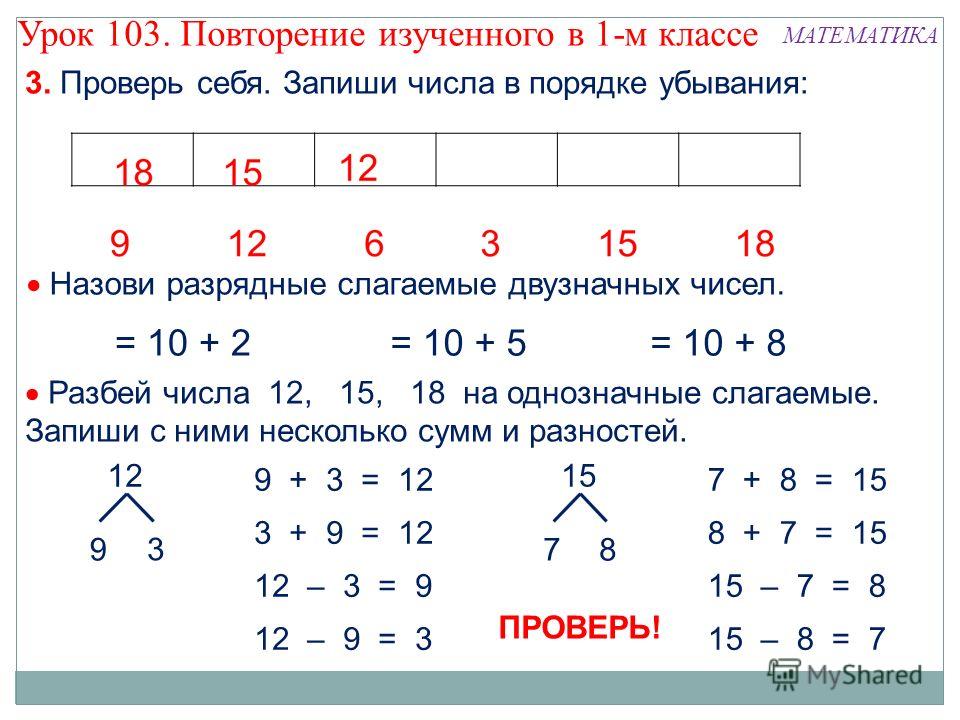 Повторение сложение и вычитание 2 класс презентация