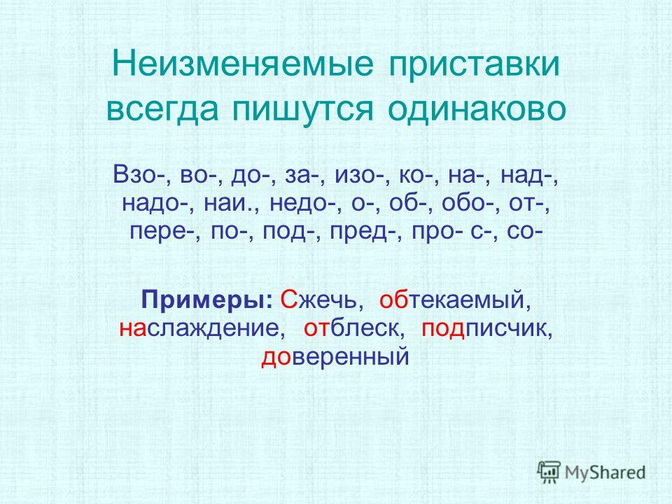 Приставка русский язык слова. Приставки неизменяемые на письме. Слова с неизменяемыми приставками примеры. Неизменяемые приставки таблица. Правописание приставок неизменяемые приставки.