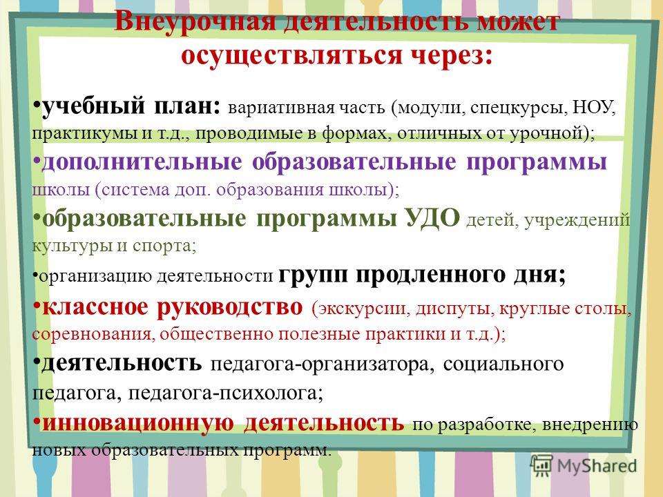 Внеурочная деятельность и дополнительное образование. Внеурочная деятельность осуществляется через. Модули внеурочной деятельности. Внеурочная воспитательная деятельность. Особенности планирования внеурочной деятельности.