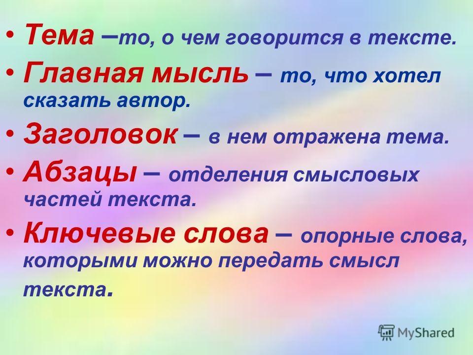 Текст виды текстов 2 класс презентация