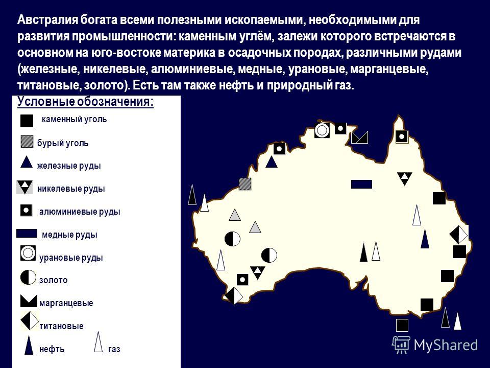 Страна австралия полезные ископаемые