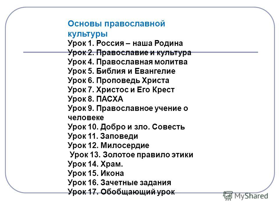 Православная молитва 4 класс орксэ презентация и конспект