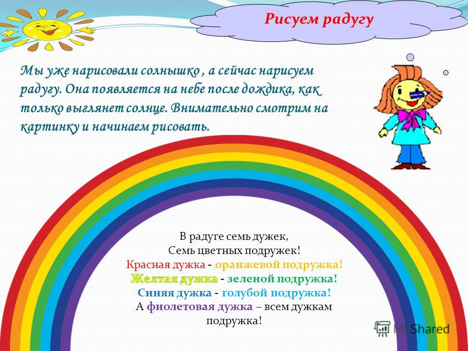 Презентация радуга старшая группа