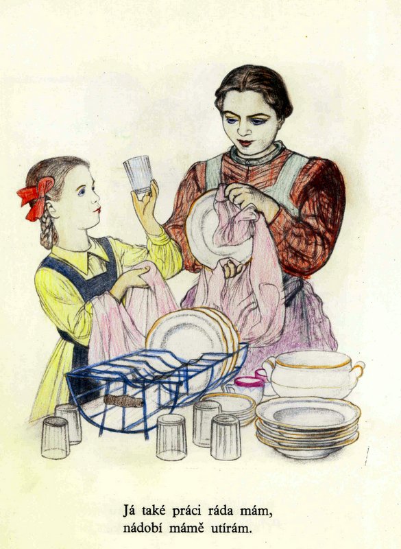 Дочка моет посуду. Мама моет посуду. Девушка вытирает посуду. Мама моет посуду иллюстрация. Девочка вытирает посуду.