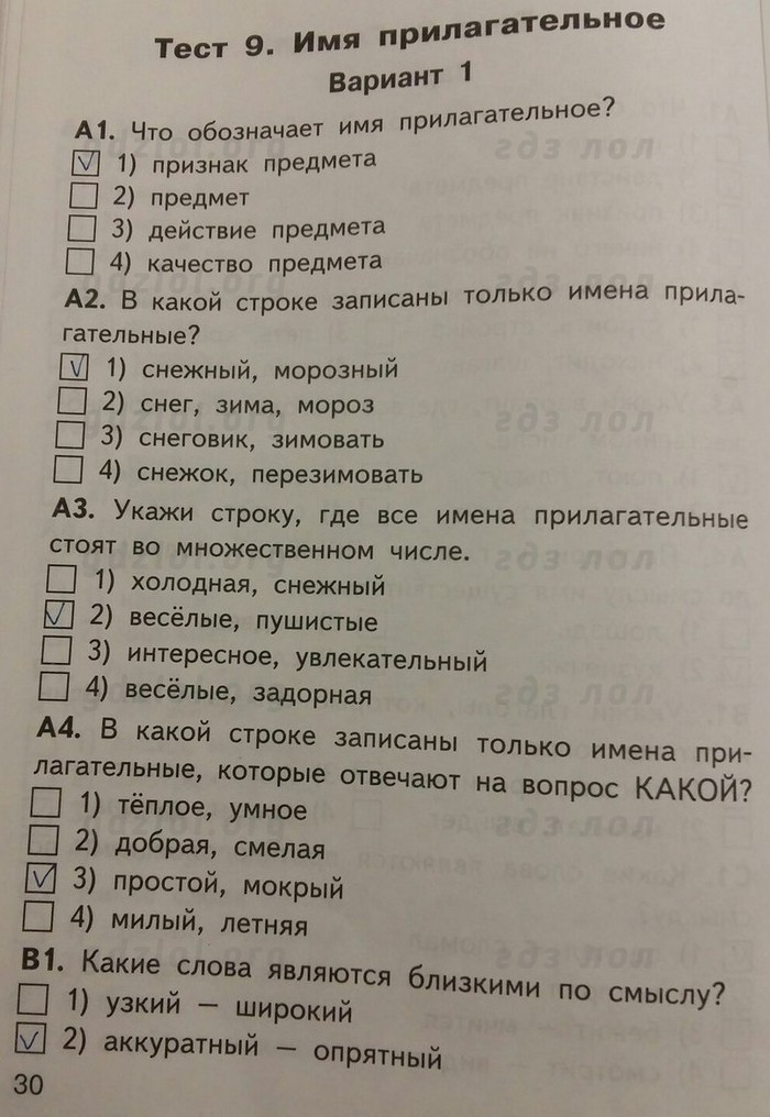 Тест имя прилагательное 2 класс школа россии. Контрольно измерительные материалы русский язык 2 класс.