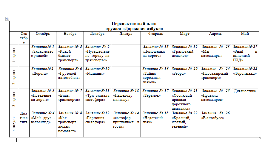 Календарный план средняя группа на июнь