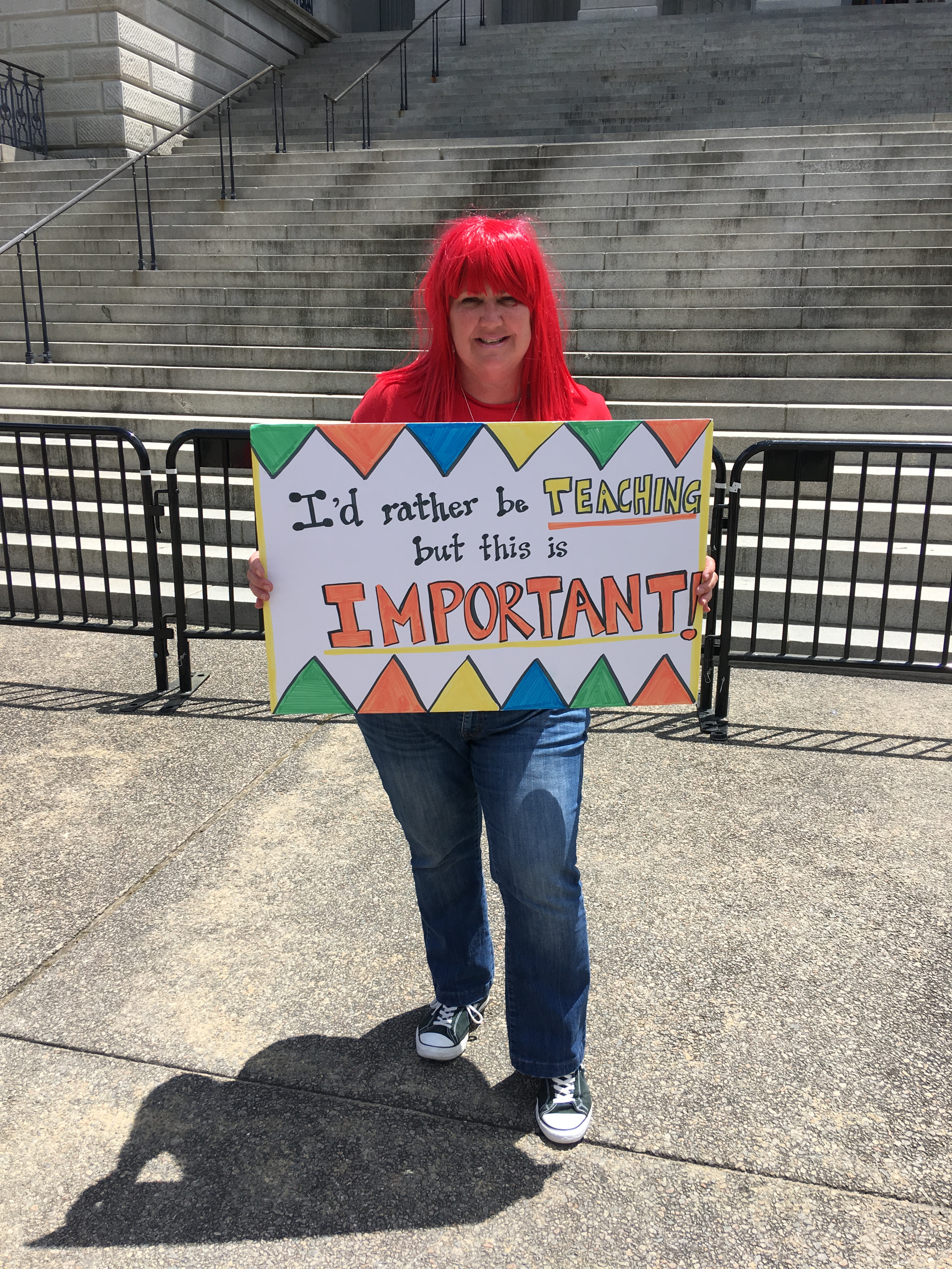 Keitt Easterling at a rally in Columbia, S.C., on May 1, 2019.