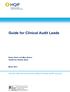 Guide for Clinical Audit Leads