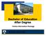 Bachelor of Education After Degree