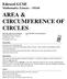 AREA & CIRCUMFERENCE OF CIRCLES