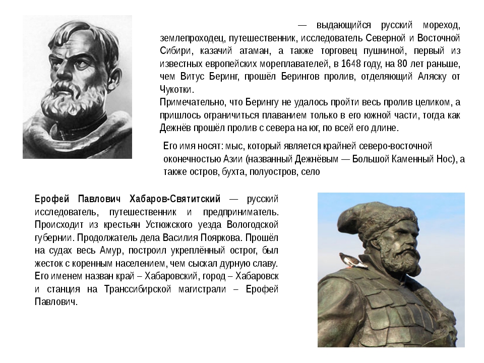 Объекты названы в честь русских землепроходцев. Семён Иванович дежнёв географические объекты. Факты о Семене Дежневе.