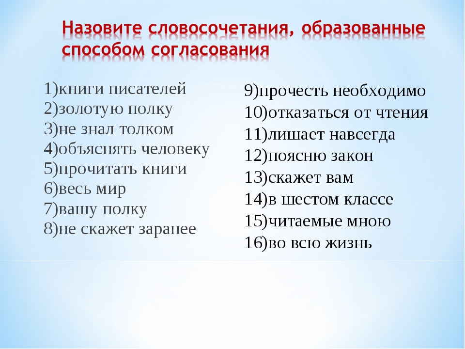 Контрольная работа словосочетание и предложение