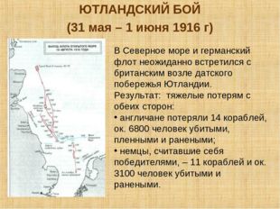 ЮТЛАНДСКИЙ БОЙ (31 мая – 1 июня 1916 г) В Северное море и германский флот нео