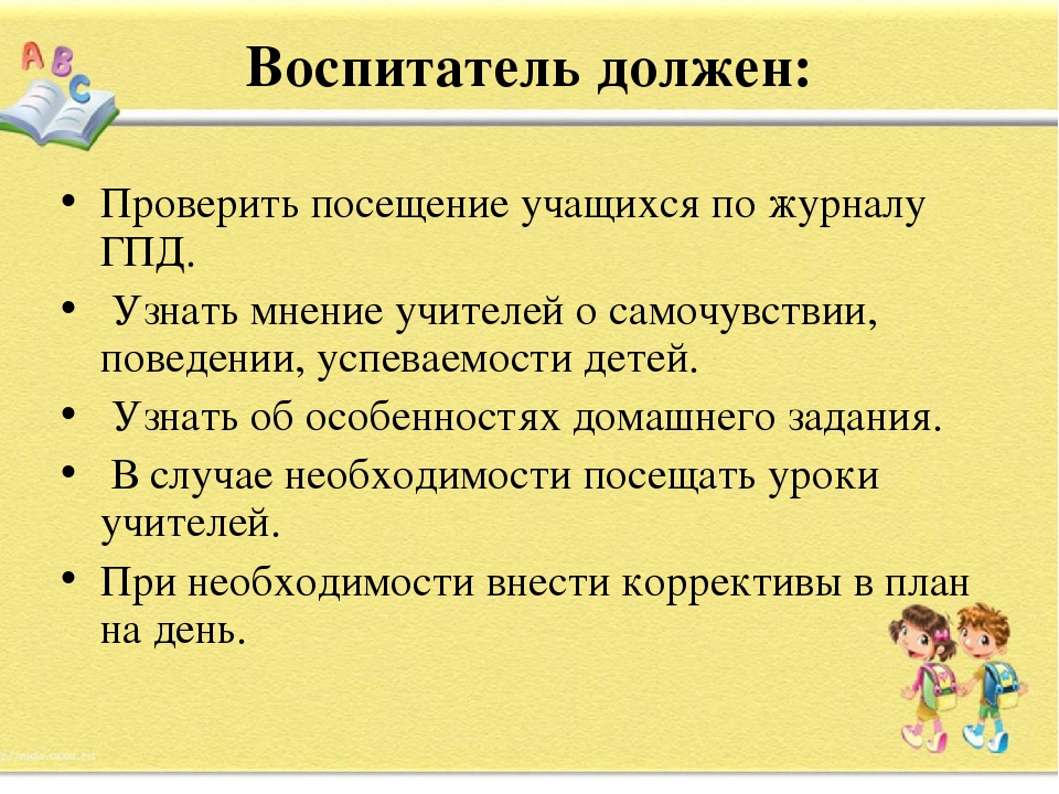 Посещение учащихся. Воспитатель ГПД. ГПД это в начальной школе. План работы по самообразованию воспитателя ГПД. Темы по самообразованию для воспитателей ГПД.