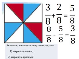 На каком рисунке закрашена 1 4 часть фигуры