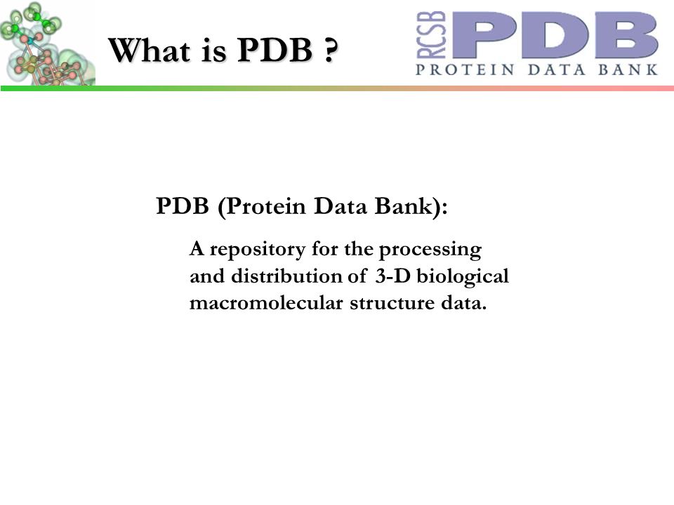 What is PDB .
