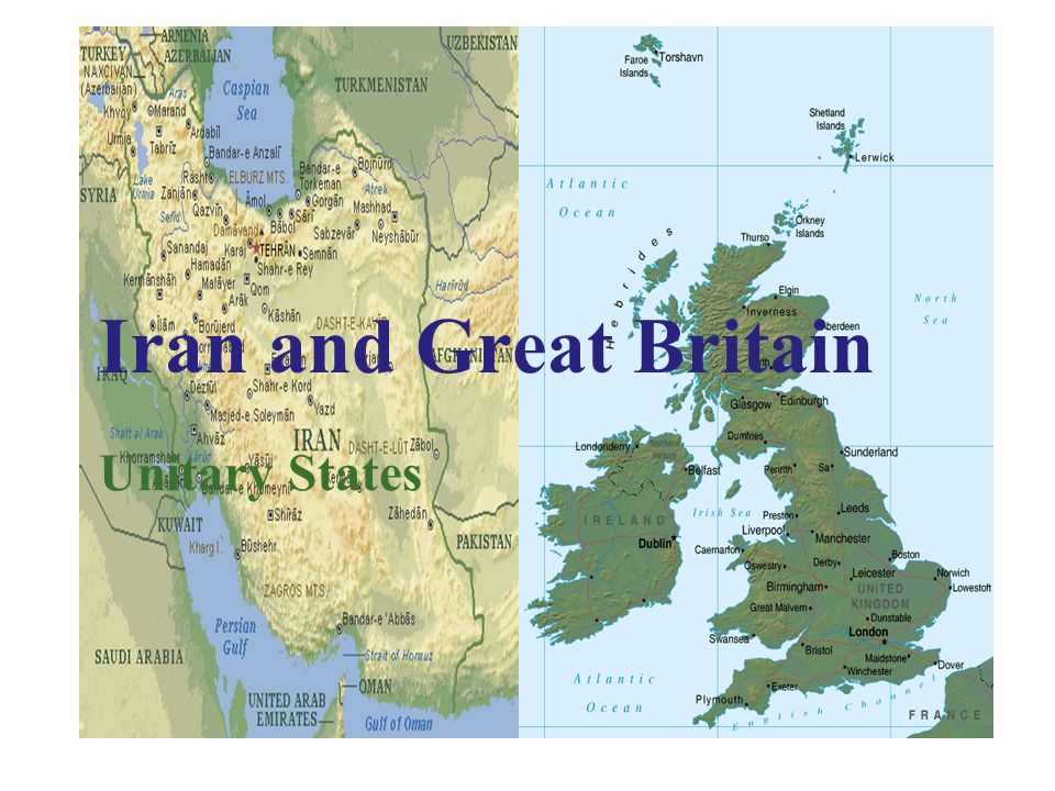 Iran and Great Britain Unitary States