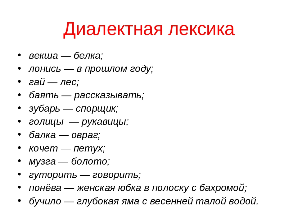 Проект по русскому языку 6 класс диалектизмы