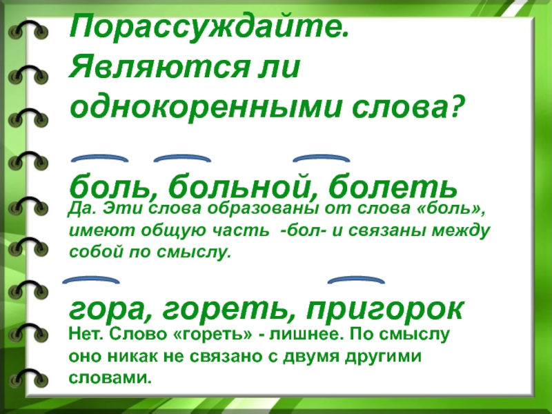 Однокоренные слова к слову картина 2 класс