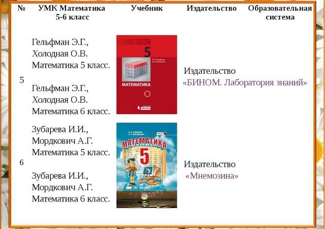 Учебники по математике 5 класс по фгос – Обзор УМК по математике 5-6 класс (ФГОС)