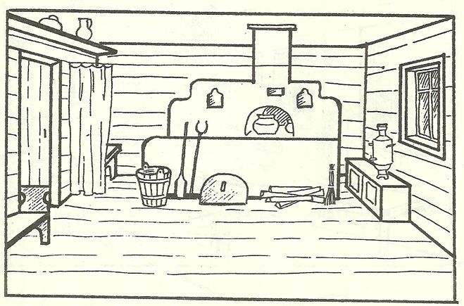 Как нарисовать интерьер русской избы поэтапно – Как нарисовать русскую избу внутри карандашом поэтапно?