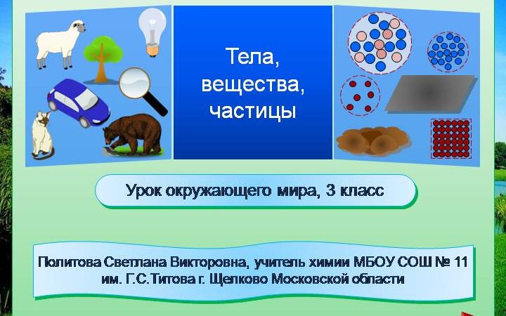 Тела вещества частицы презентация 3 класс школа россии – Презентация к уроку по окружающему миру (3 класс) по теме: Тела, вещества, частицы | скачать бесплатно