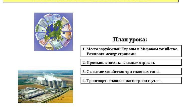 Презентация население и хозяйство зарубежной европы 11 класс – Презентация «Зарубежная Европа. Хозяйство», 11 класс