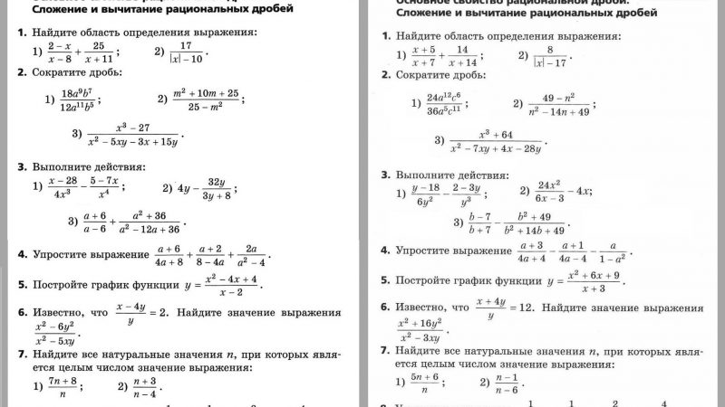 Самостоятельная работа по алгебре рациональные дроби 8 класс мерзляк – Алгебра 8 Контрольные Мерзляк | Контроль знаний