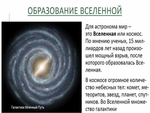 Мир глазами астронома презентация 4 класс школа россии