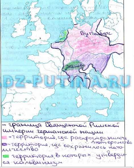 Карта реформации в европе в 16 веке